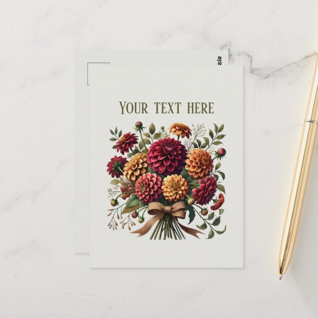 Carte Postale Amoureux bas mignons personnalisables  (Devant/Arrière en situation)