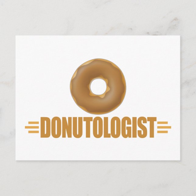 Carte Postale Amoureux De Donut Chocolat Drôle (Devant)