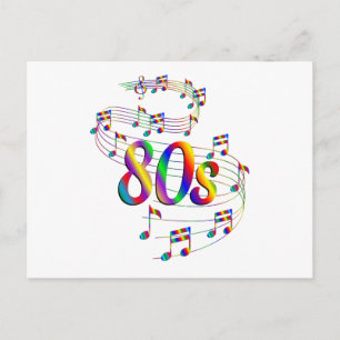 Carte Postale Amoureux de la musique des années 80