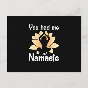 Carte Postale Amoureux de Yoga Vous M'Avez Conquis À Namaste