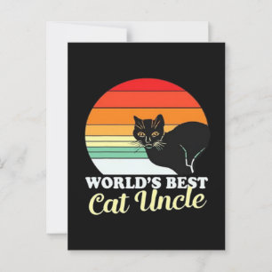 Carte Postale Amoureux des chats Noël adorable