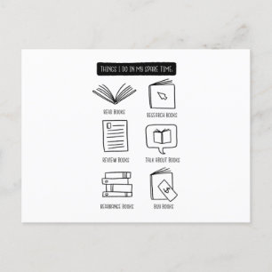 Carte Postale Amoureux des livres