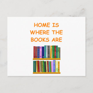 Carte Postale amoureux du livre
