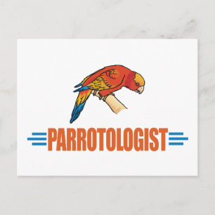Carte Postale Amoureux du perroquet