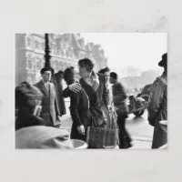 Carte Postale Amoureux Paris 1950 Robert Doisneau Zazzle.fr