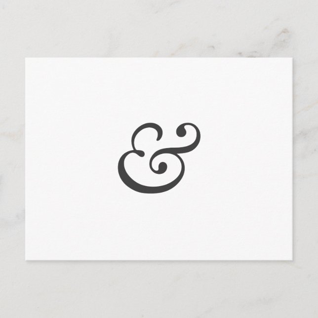 Carte Postale Ampersand (Devant)
