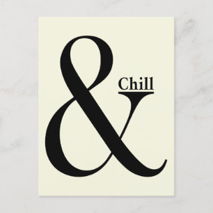 Carte Postale Ampersand Chill