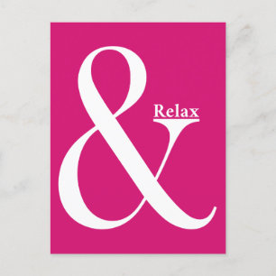 Carte Postale Ampersand Et Relax