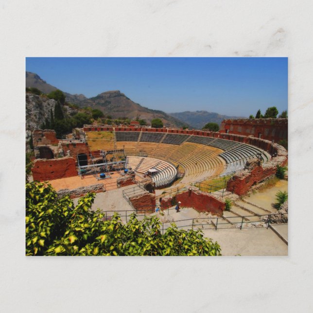 Carte Postale amphithéâtre de Taormina 1 (Devant)