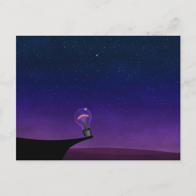 Carte Postale Ampoule (Devant)