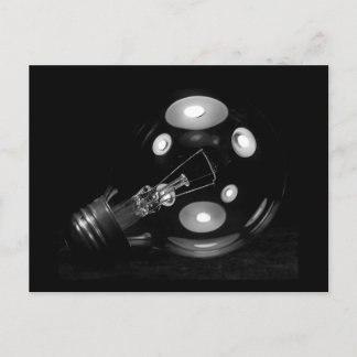 CARTE POSTALE AMPOULE B&W DE FAT