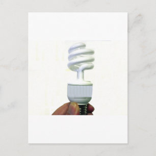 Carte Postale Ampoule compacte fluorescente