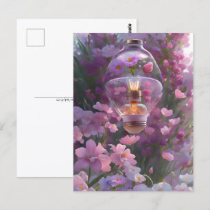 Carte Postale Ampoule en fleurs, Croisement