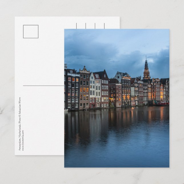 Carte Postale Amsterdam (Devant / Derrière)