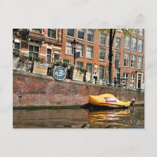 Carte Postale Amsterdam, Canal, Chaussure en bois