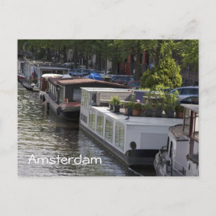Carte postale Amsterdam Canal House Boats