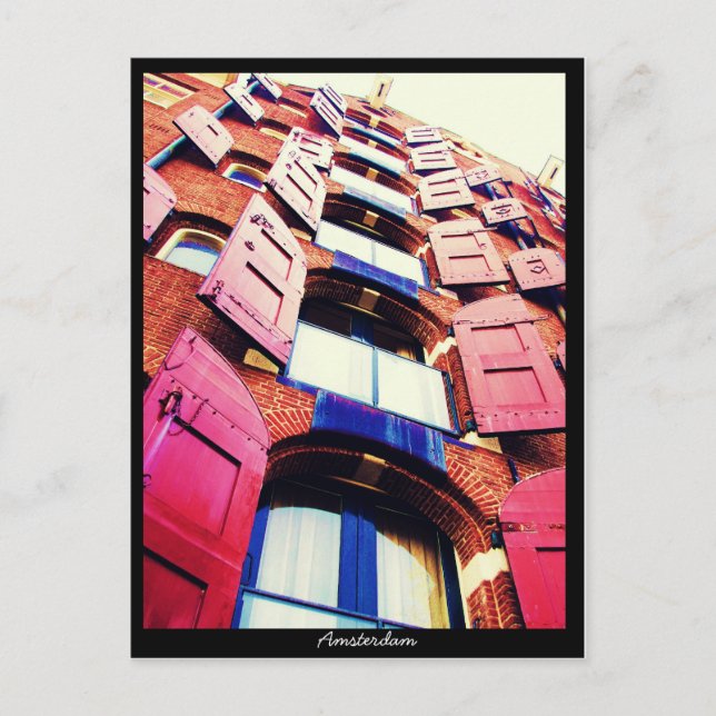Carte Postale Amsterdam - Dutch Style Window (Devant)