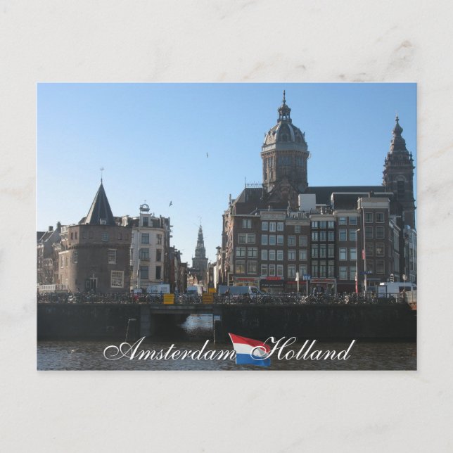 Carte postale Amsterdam Holland (Devant)
