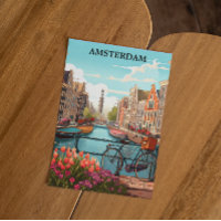 Amsterdam Holland Canal View