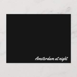 Carte postale Amsterdam la nuit
