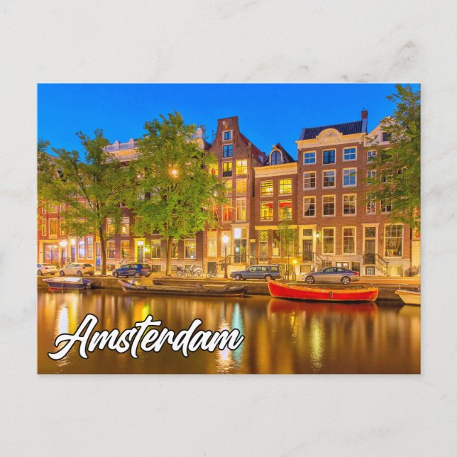 Carte Postale Amsterdam, Pays-Bas (Devant)