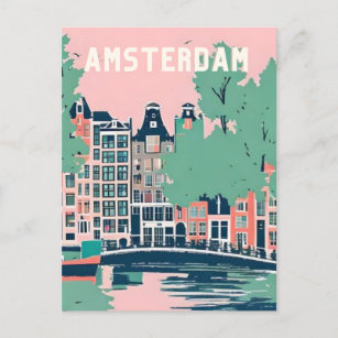 Carte Postale Amsterdam Pays-Bas