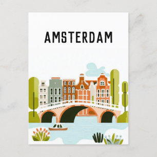 Carte Postale Amsterdam Pays-Bas