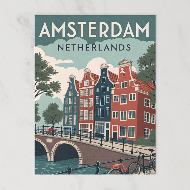 Carte Postale Amsterdam, PAYS-BAS (Créateur téléchargé)