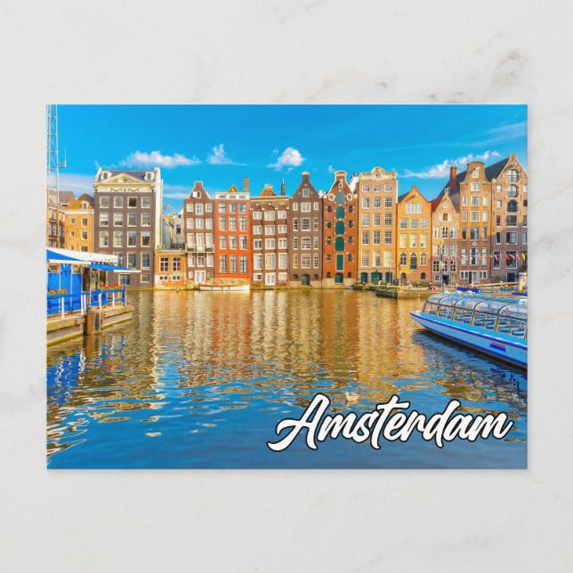 Carte Postale Amsterdam, Pays-Bas (Devant)