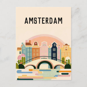 Carte Postale Amsterdam Pays-Bas