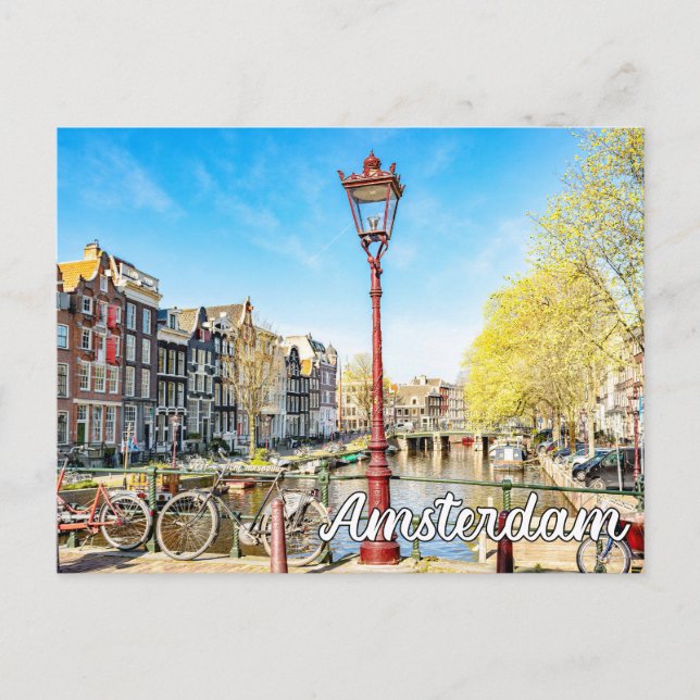 Carte Postale Amsterdam, Pays-Bas (Devant)