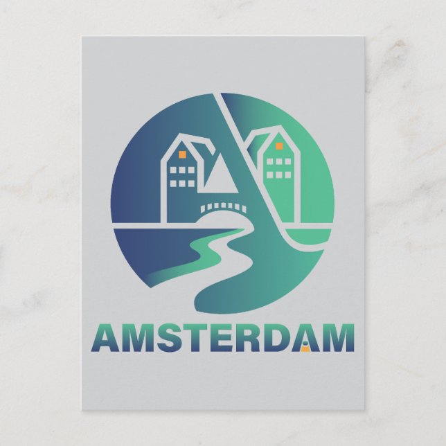 Carte Postale Amsterdam Pays-Bas Europe (Devant)