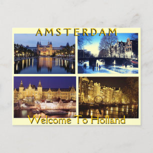 CARTE POSTALE AMSTERDAM, PAYS-BAS PAR MOJISOLA A GBADAMOSI