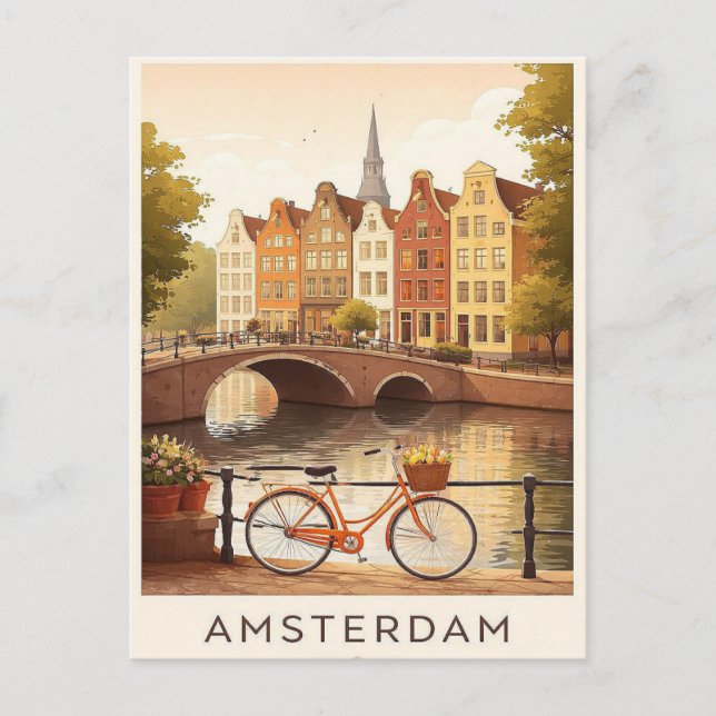 Carte Postale Amsterdam. Postcard (Devant)