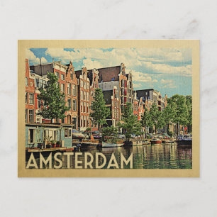 Carte Postale Amsterdam Postcard Holland Vintage voyage
