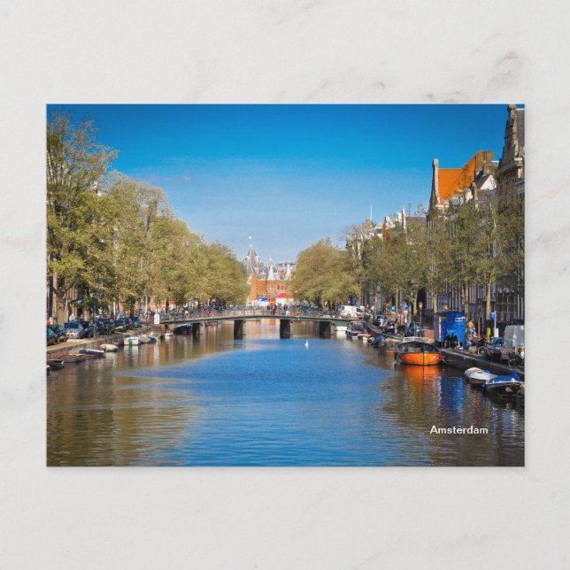 Carte Postale Amsterdam - Rivière (Devant)