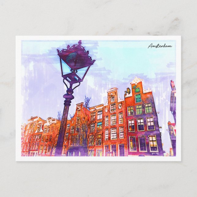 Carte Postale Amsterdam Sidewalk (Devant)