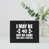 Carte Postale Amusant 40e anniversaire de base-ball Fan 40 ans d (Debout devant)