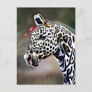 Carte Postale Amusant AI Art Leopard Appaloosa Horse
