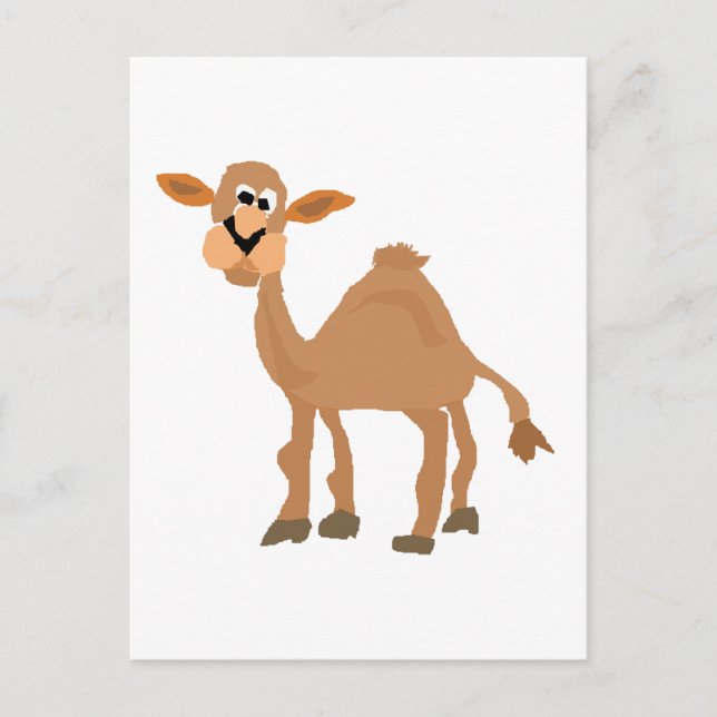 Carte Postale Amusant Art de Camel Primitif (Devant)