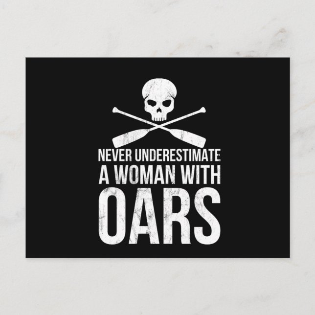 Carte Postale Amusant Aviron Canoë Cadeau Kayak Rafting (Devant)