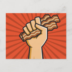 Carte Postale Amusant Bacon conception