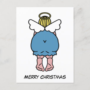 Carte Postale Amusant Chubby Angel Humour Joyeux Noël Noël Noël