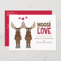 Amusant Engagement Party Moose QR Code Facebook