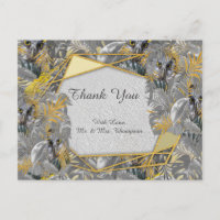 Amusant Expressif en feuille plante Jaune et Gris