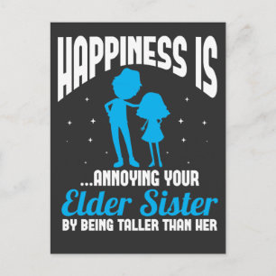 Carte Postale Amusant frère petit frère Lil soeur