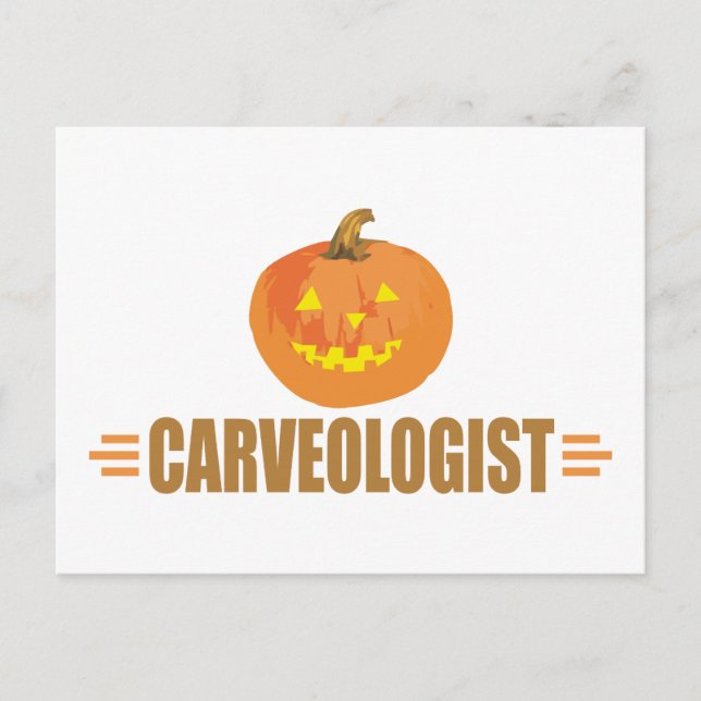 Carte Postale Amusant Halloween Jack-O-Lantern (Devant)