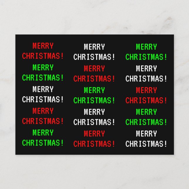 Carte Postale Amusant, Jeu Vidéo Classique Regardez "Joyeux NOËL (Devant)