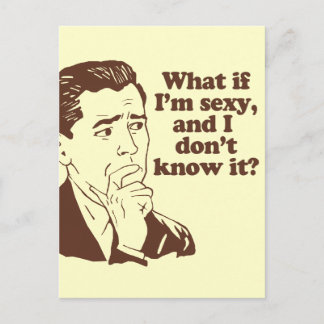 Carte Postale Amusant Mens Humour de style rétro