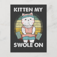 Amusant Poids Chat Gym Motivation Animal